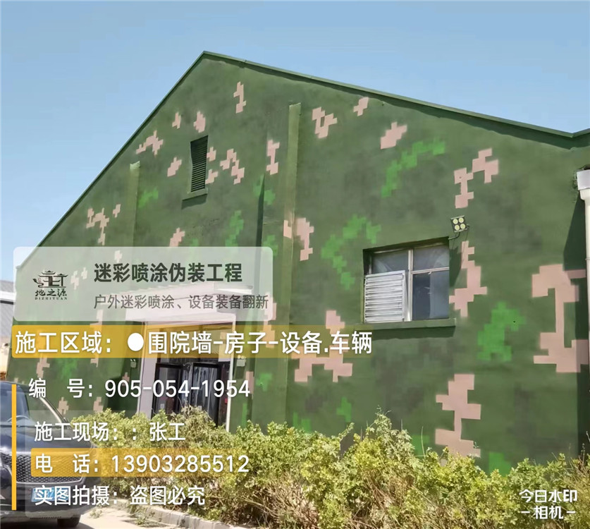 百色外墙数码迷彩漆施工报价清单（100㎡标准墙面测算）